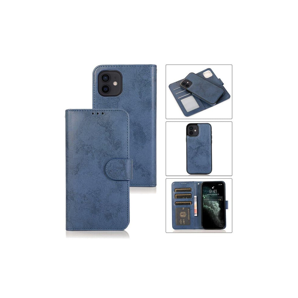 Iphone 12 Mini Wallet Case Navy Dual Function Blue 962029559139