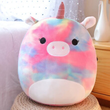 Mub- Squishmallow-serien Enhörning Lila Katt Bländande Grisdocka Liten Flygande Drakedocka Batikfärgad Enhörning 35 cm 380 g