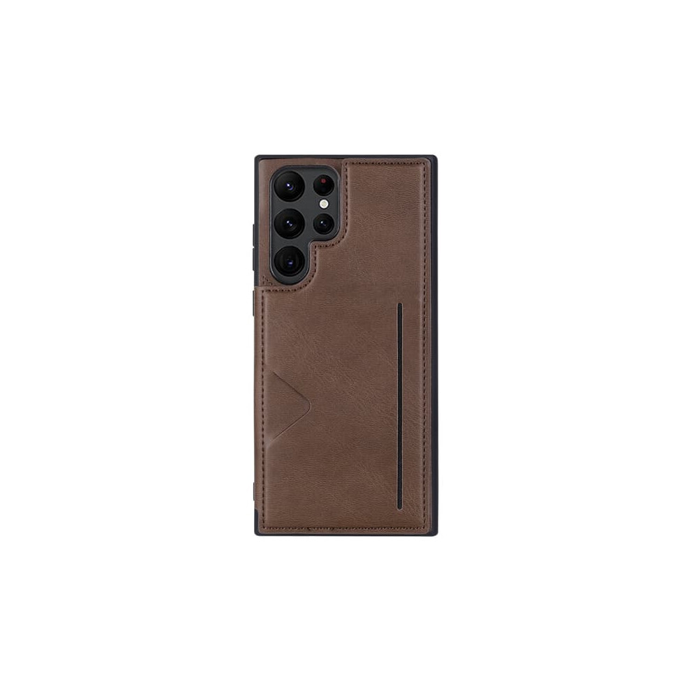 Samsung Galaxy S23 Ultra Case With Card Holder Brown 962029547471