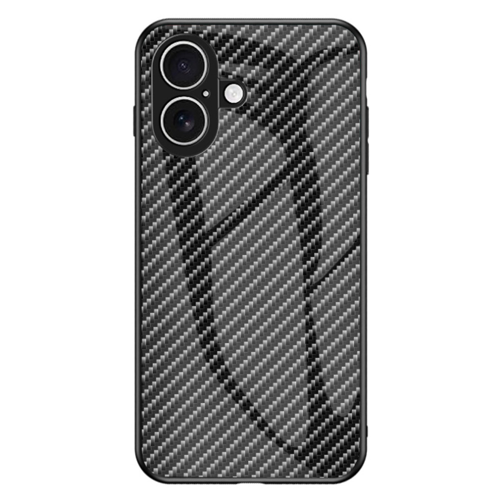 ( Fiber) For Iphone 17 Case Tempered Glass Shockproof Phone Cover Black 6914290620791