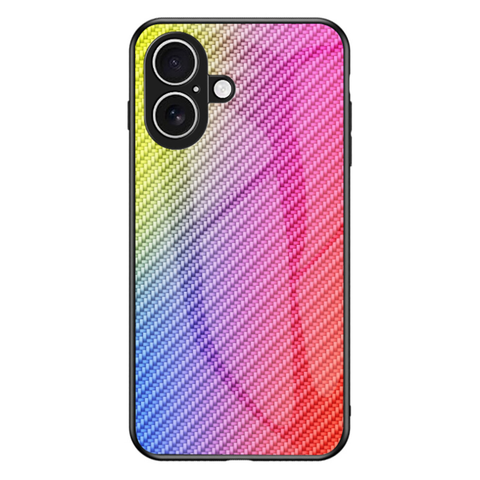 (Colorful Fiber) For Iphone 17 Case Tempered Glass Shockproof Phone Cover 6914293593115