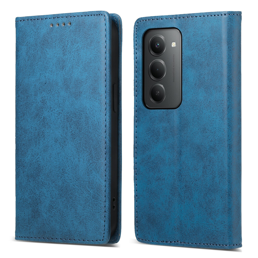 (Blue) For Xiaomi Redmi 15 4G (Eu) (171Mm) Wallet Case Rfid Blocking Pu Leather Phone Cover Blue 6914297087108