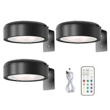 Wall-Mounted Wireless RGB Picture Light with Remote,