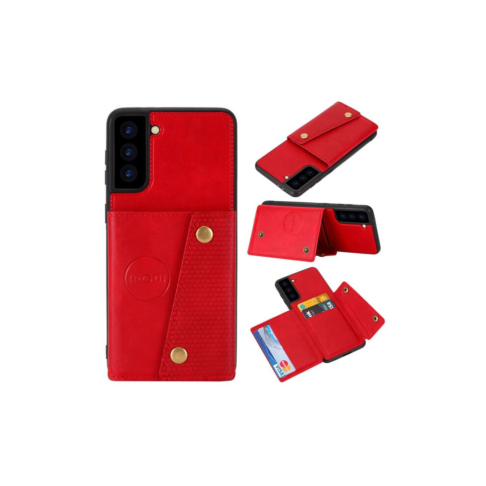 Samsung Galaxy S22 Case With Card Holder Red 962029542650