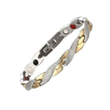Magnetic Health Bracelet Silver and Gold