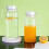 Lsam2,0L glasflaskor med lock2 st 5