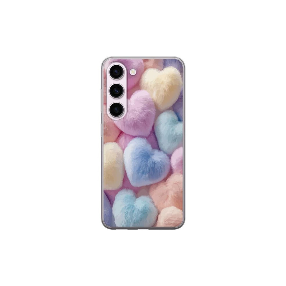 Samsung Galaxy S23 Transparent Case With Hearts Design 962029260561