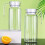 Lsam2,0L glasflaskor med lock2 st 6