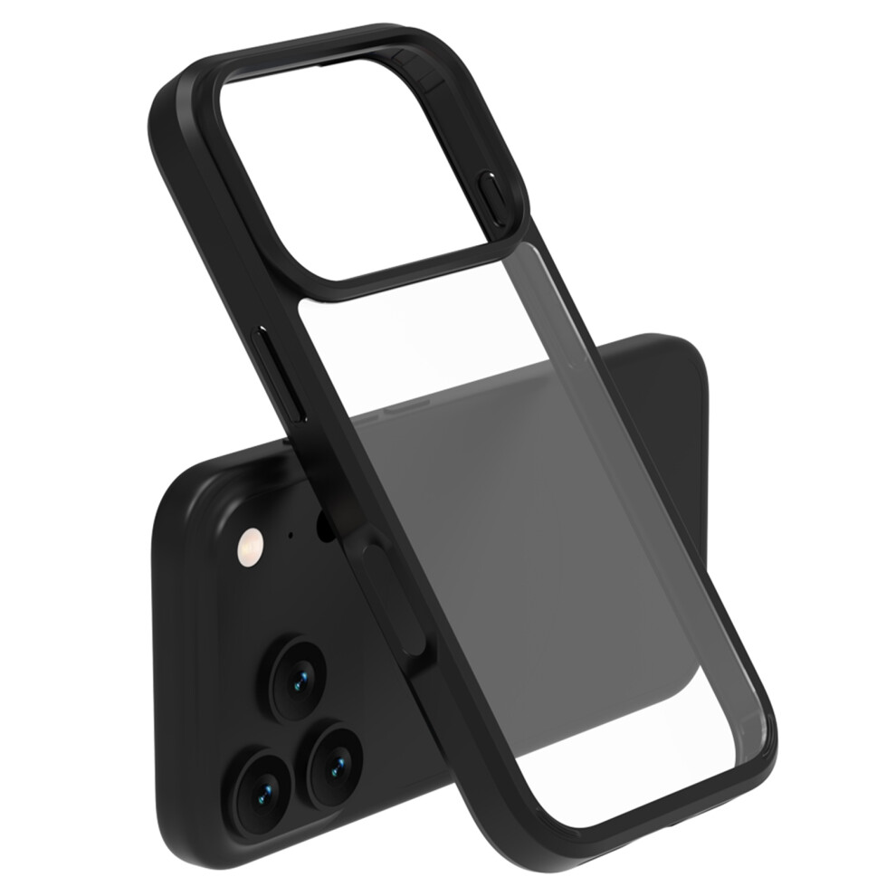 (Black) Lereach Toc Series For Iphone 17 Pro Case Tpu + Acrylic Phone Cover Black 6914290844777