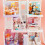 Mini Screen Kids Toy Room Divider Desktop Decor 4 Sets 4