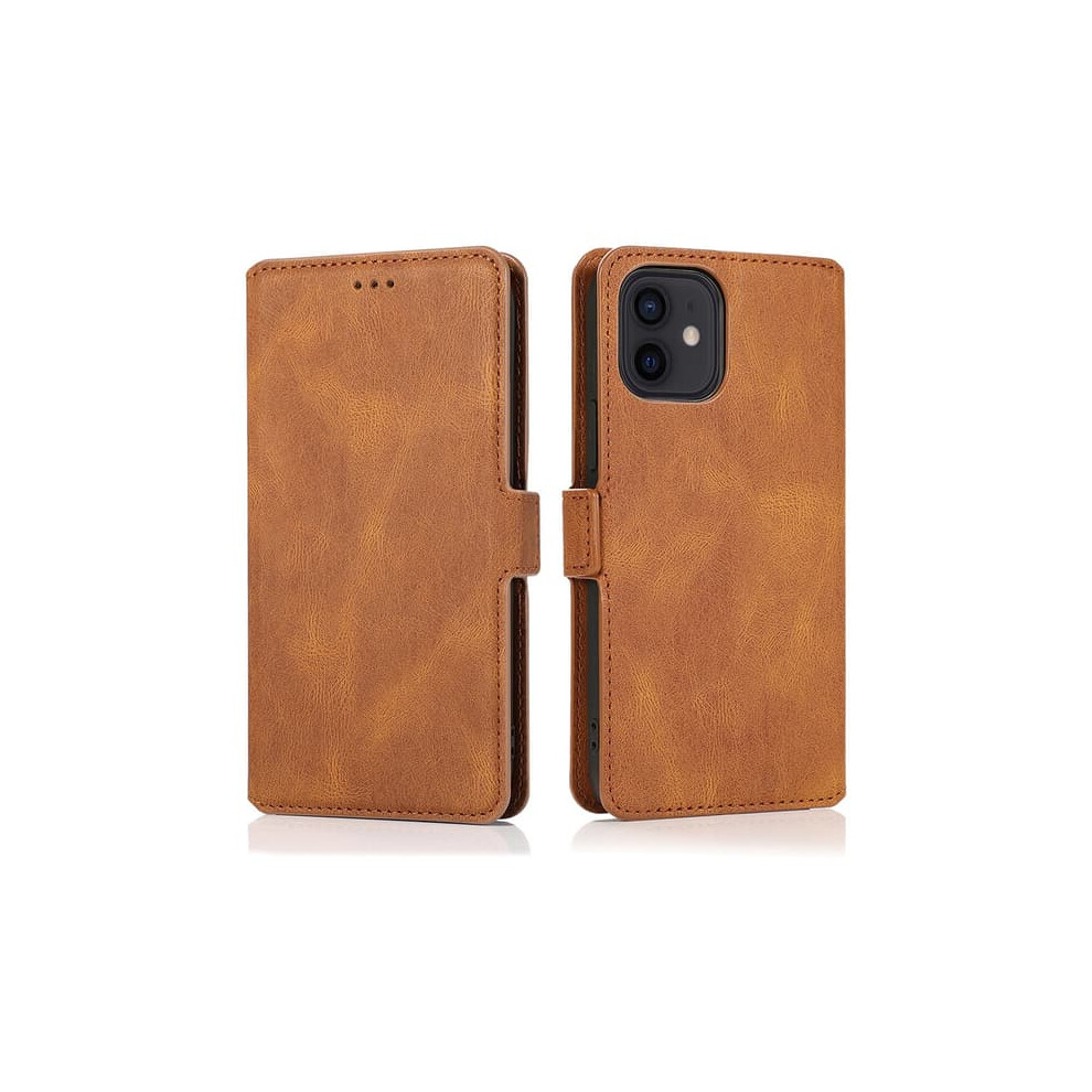 Floveme Wallet Case For Iphone 12 Brown 962029555506