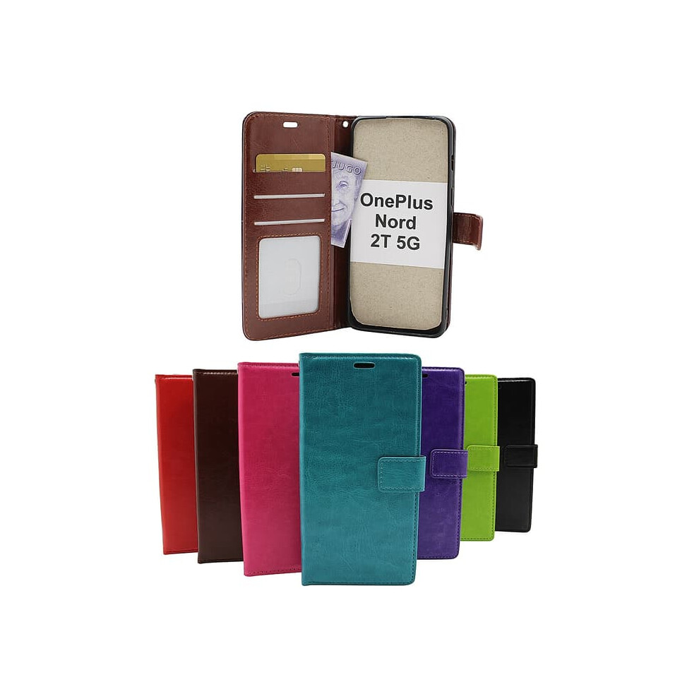 Crazy Horse Wallet For Oneplus Nord 2T 5G Black 962029560296