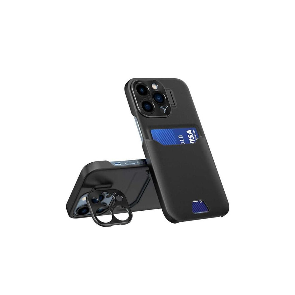 Iphone 13 Pro Max Shockproof Case With Card Holder, Black 962029539308