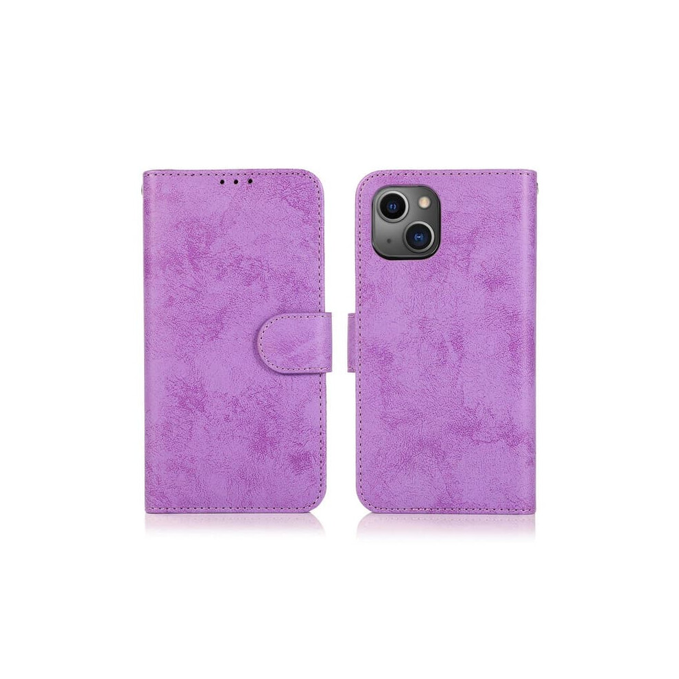 Iphone 13 Wallet Case Smooth Stylish Purple 962029543671