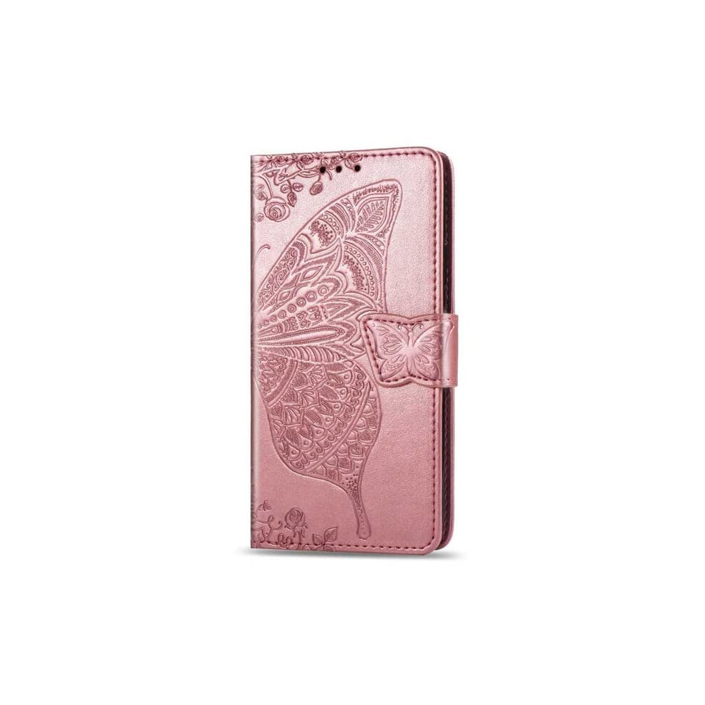 Samsung S10e Wallet Case Pu Leather Butterfly Motif Grey 962029538158