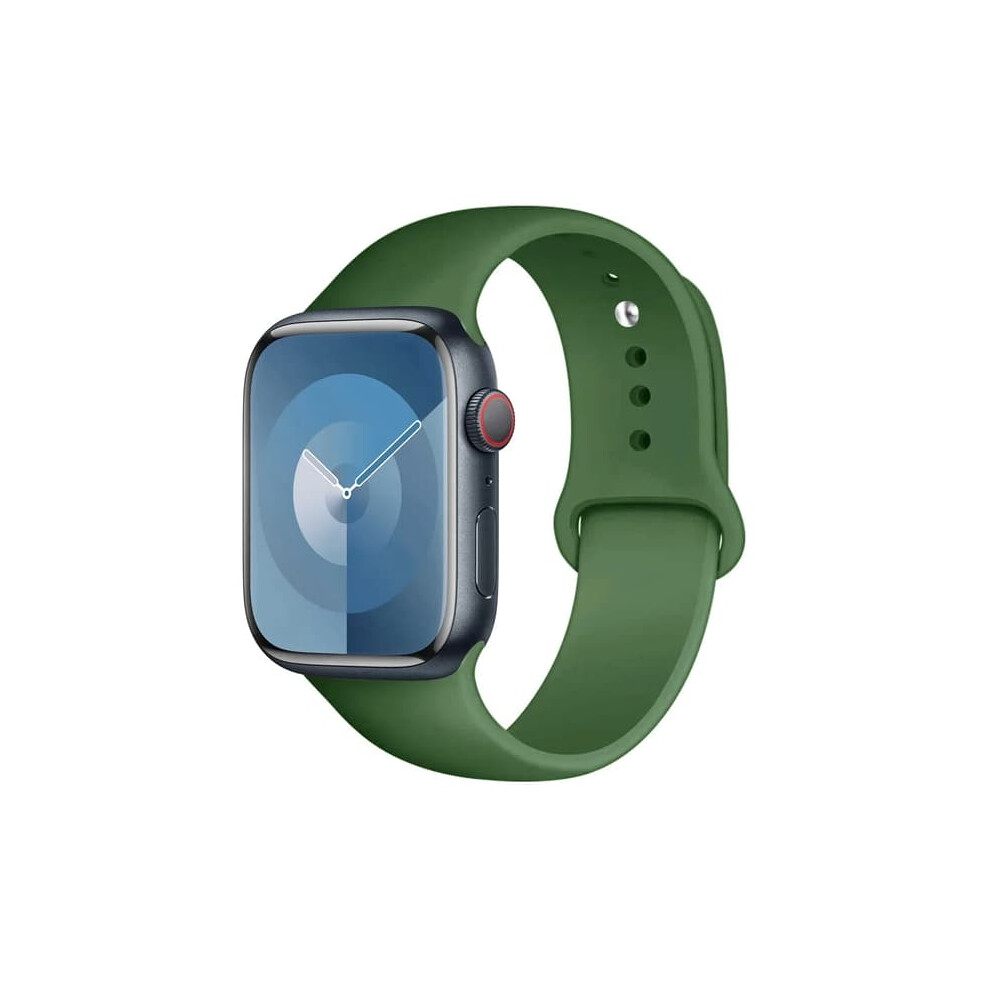 Silicone Apple Watch Wristband Army 38-41Mm 42-45Mm Green 962029557586