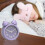 Retro Double Wall Clock Purple 12-inch 2