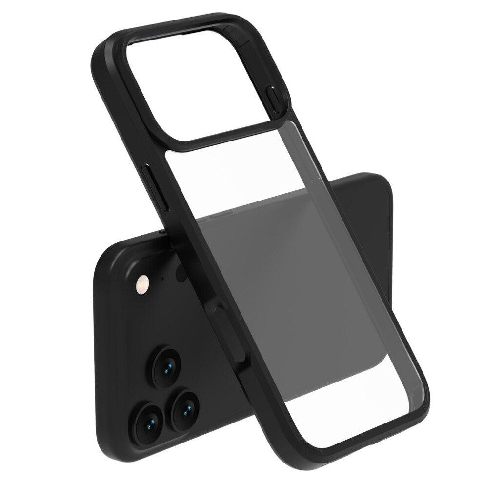 (Black) Lereach Toc Series For Iphone 17 Pro Max Case Tpu + Acrylic Phone Cover Black 6914292003998