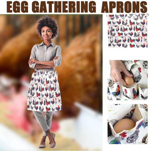 Egg Collecting Apron Canvas Durable Unisex 1