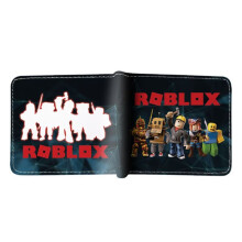 Roblox cartoon PU coin purse for kids, bifold