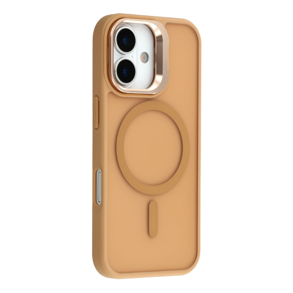 (Desert ) For Iphone 17 Case Compatible With Magsafe Lens Kickstand Tpu + Pc Matte Phone Cover Gold 6914297878522
