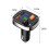 Bluetooth FM transmitter for car with dual USB charging and 3