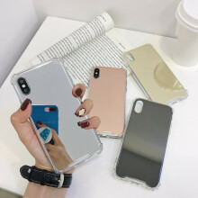 Cosain do ghuthán atá comhoiriúnach le iPhone7/8/SE (2020 & 2022) - Cás, Clúdach & Scáthán Bándearg