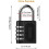 Long Shackle Combination Padlock 4-Digit Resettable 2-Pack 2