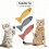 Cat kick toys with catnip fish shape 3 pieces 4