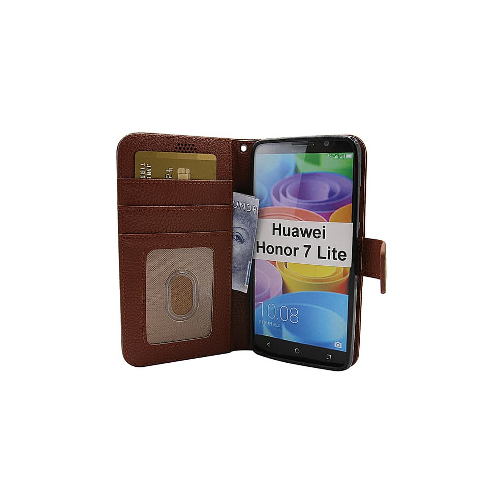 Huawei Honor 7 Lite Stand Case Wallet Brown 962029552314