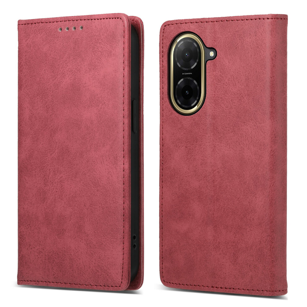 (Red) For Xiaomi Mi A5 Nfc (Eu) (173.45Mm) Wallet Case Rfid Blocking Pu Leather Phone Cover Red 6914292309908