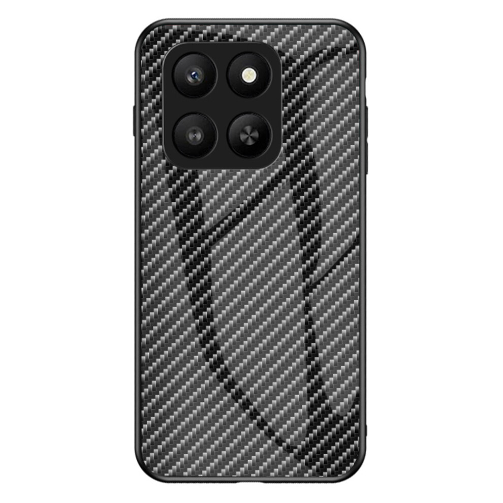 ( Fiber) For Honor 400 Smart 5G / 4G / X7d 4G Case Tempered Glass Shockproof Phone Cover Black 6914298715710