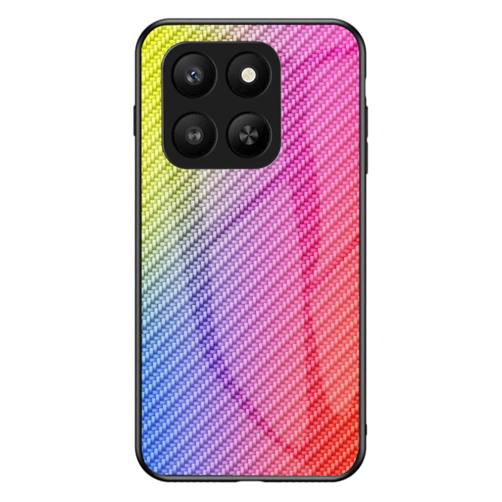 (Colorful Fiber) For Honor 400 Smart 5G / 4G / X7d 4G Case Tempered Glass Shockproof Phone Cover 6914292993640