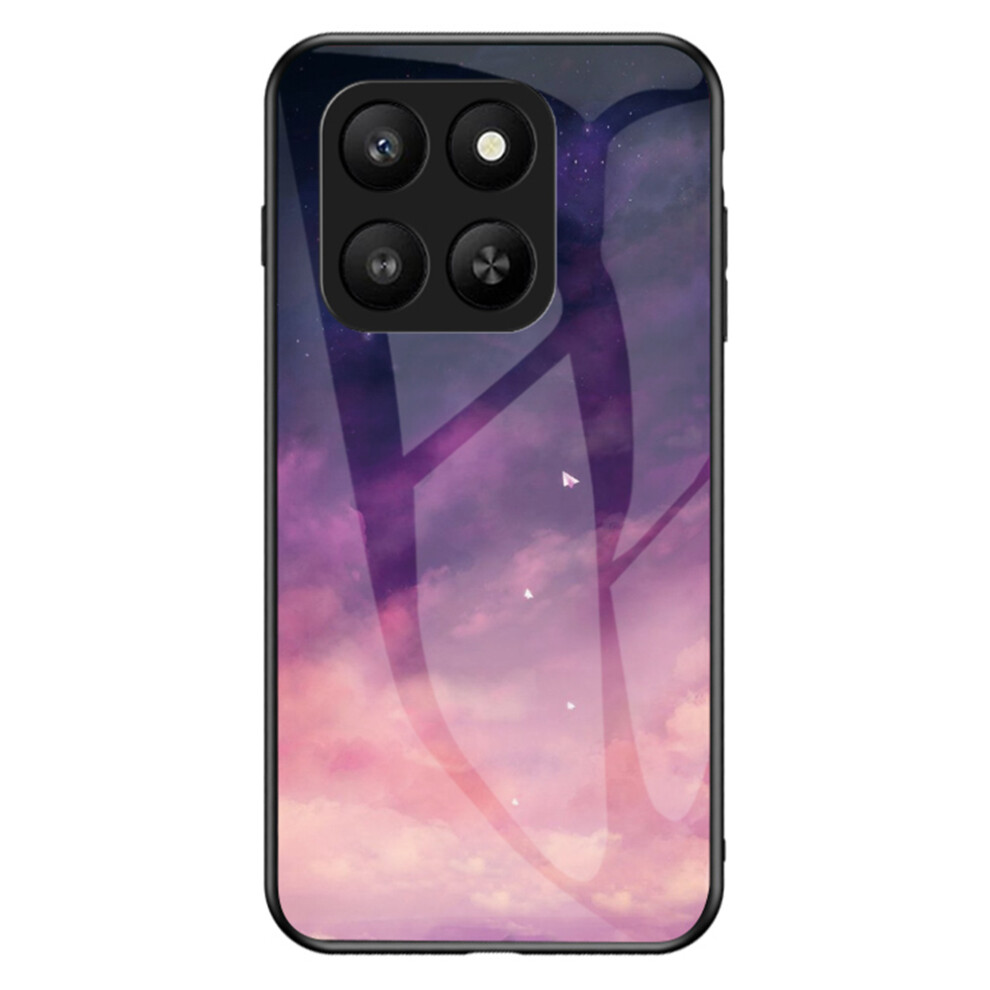 (Dream Starry Sky) For Honor 400 Smart 5G / X7d 4G Case Starry Sky Pattern Tempered Glass Phone Cover 6914295950817
