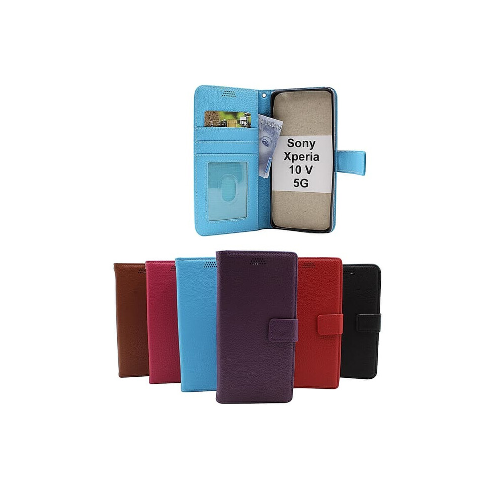 Stand Case Wallet For Sony Xperia 10 V 5G Purple 962029557845