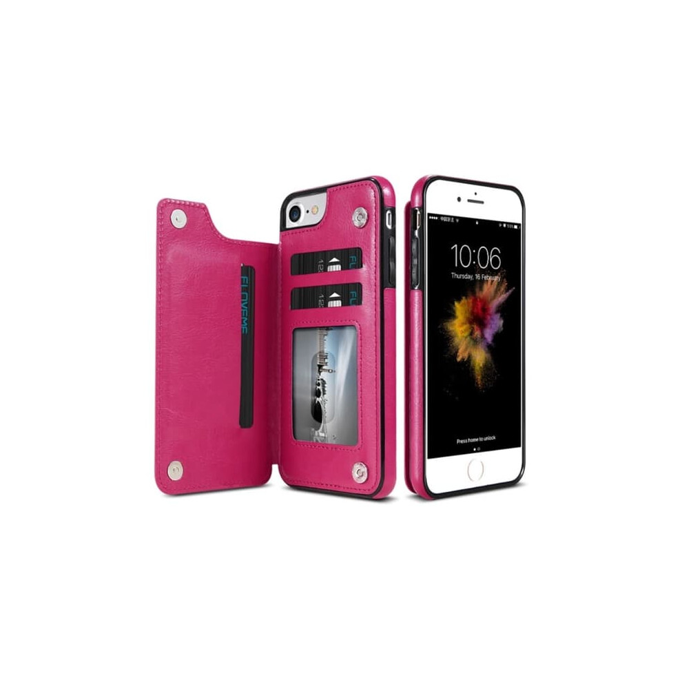 Nkobee Leather Iphone 7 Case With Wallet Pink 962029549000