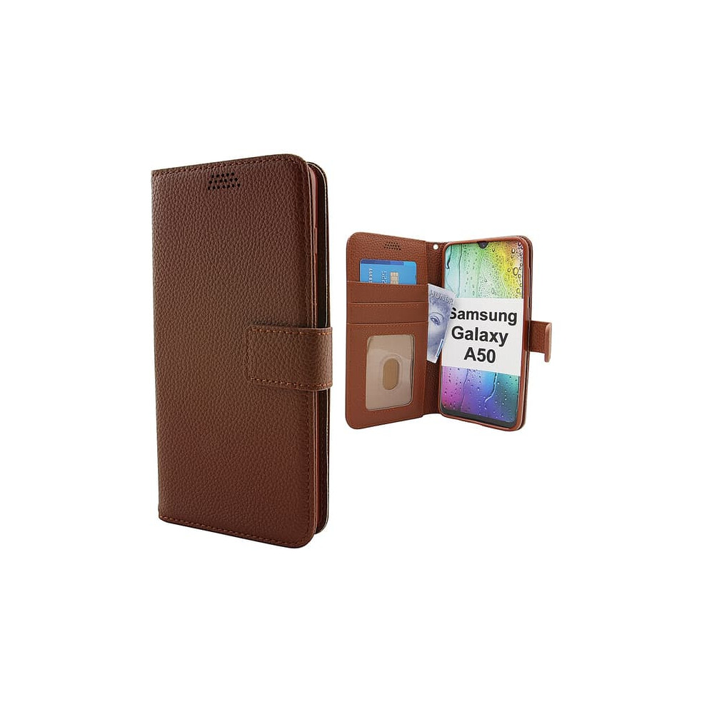 Stand Case Wallet For Samsung Galaxy A50 Brown 962029549758
