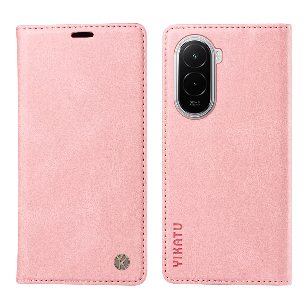 (Pink) Yikatu For Xiaomi Poco M7 4G (169Mm) Leather Cover Yk-004 Skin-Touch Wallet Phone Cases Pink 6914296531008
