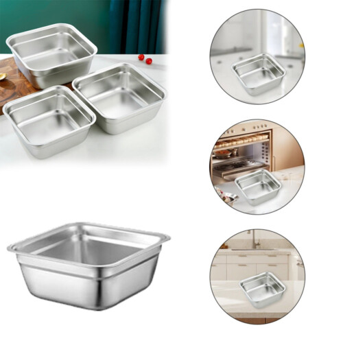 Stackable Square Sink Basin Space-Saving Smooth Edge 1 Pack 1