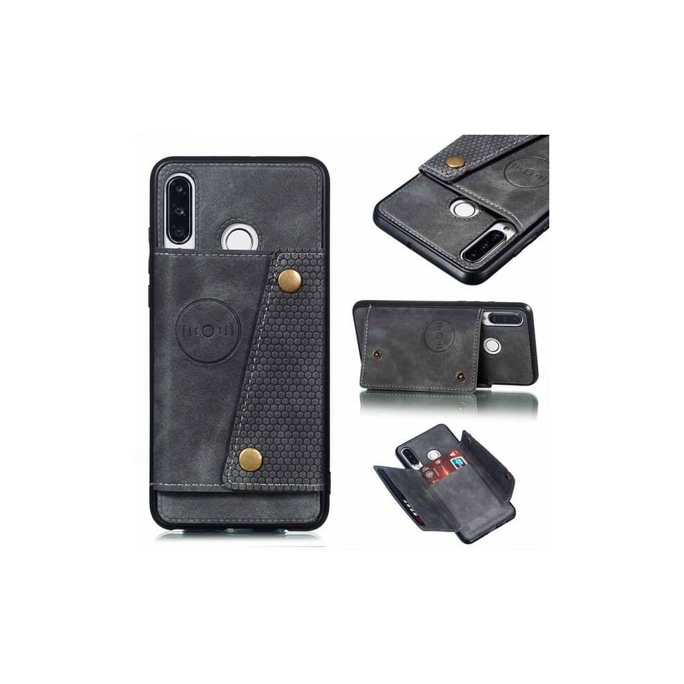 Huawei P30 Lite Rugged Protective Case With Card Slot Grey 962029558248