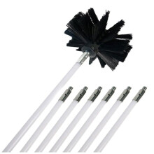 Chimney Brush Accessories 6 Rods and 1 Brush