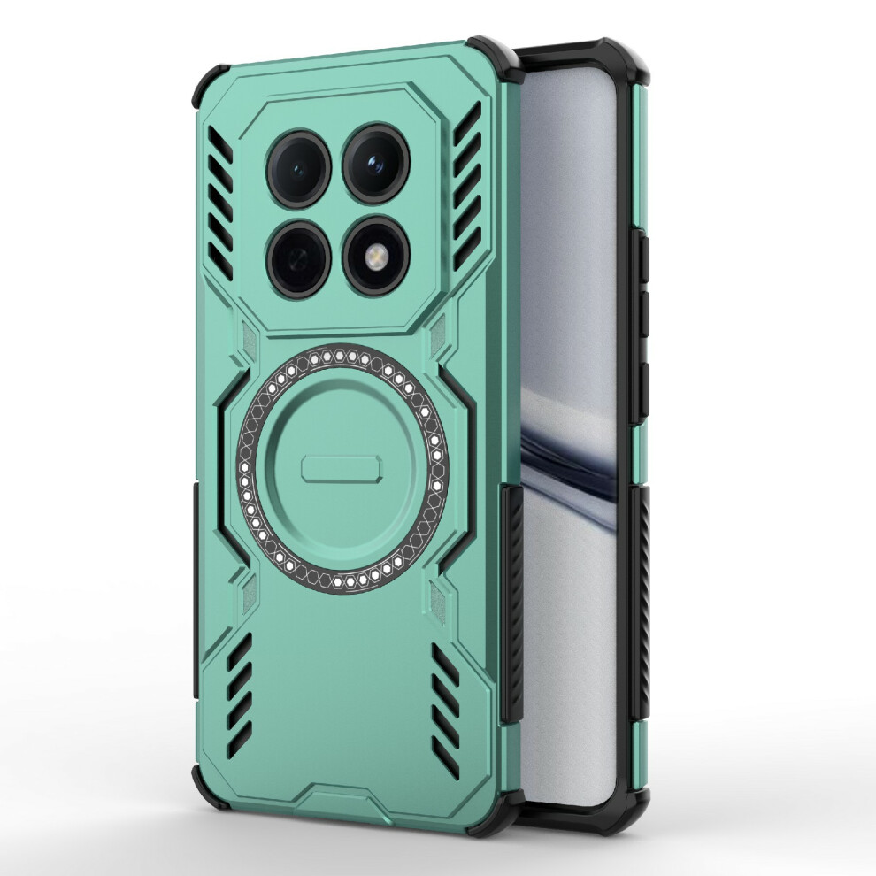 (Green) For Xiaomi Poco M8 5G / Redmi Note 15 5G (Global) Magnetic Case Butterfly Armor Hollow Heat Dissipation Pc + Tpu Phone Cover Green 6914291329167