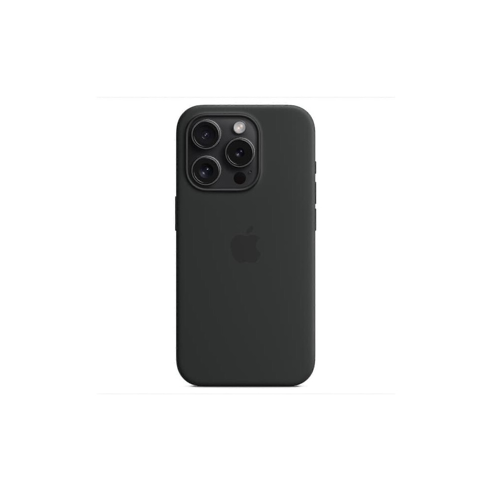 Silicone Case For Iphone 15 Pro Magsafe Compatible Black 962029540885