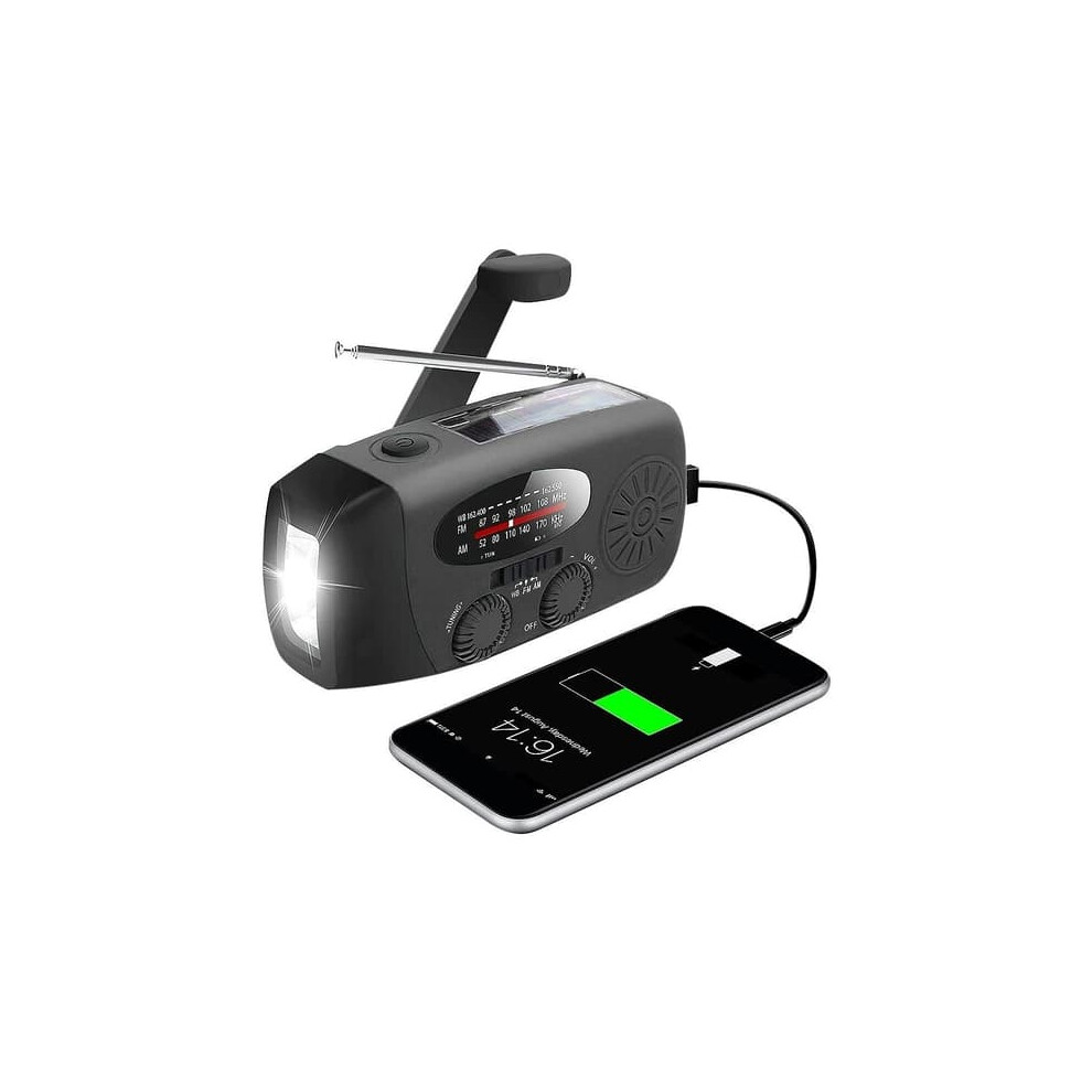 Emergency Crank Radio With Solar Charger And Power Bank 962029558491