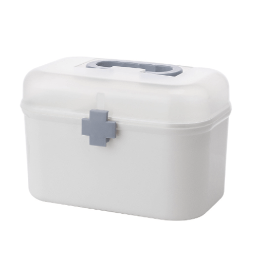 Medicine Box First Aid Storage Container with Lid Large