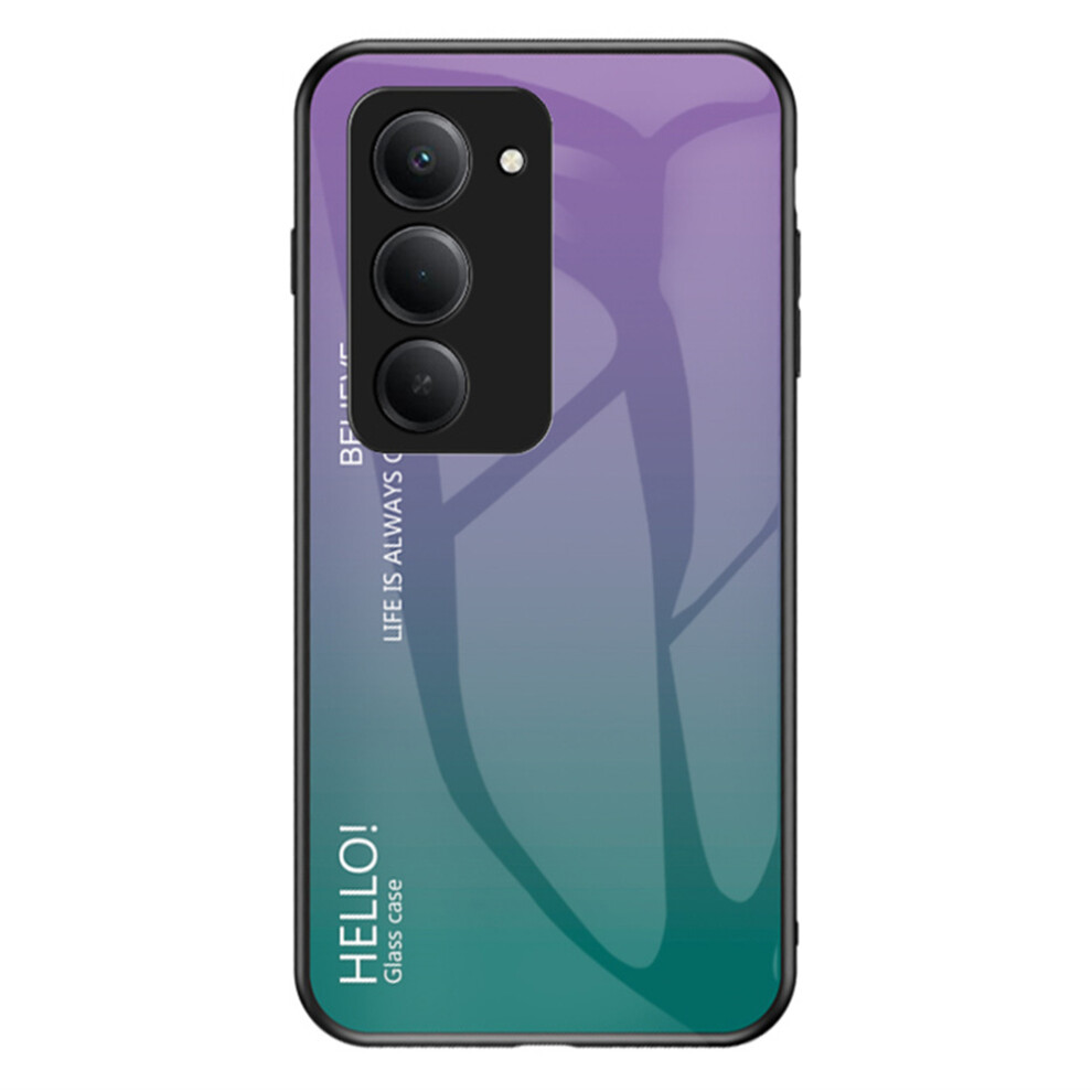 (Gradient ) For Xiaomi Redmi 15 5G (Global) (169Mm) Case Anti-Scratch Tempered Glass + Pc + Tpu Phone Cover Purple 6914292377280