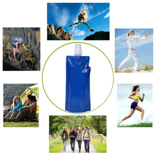 Water Bag Portable Ultralight Foldable 350ml 480ml 2