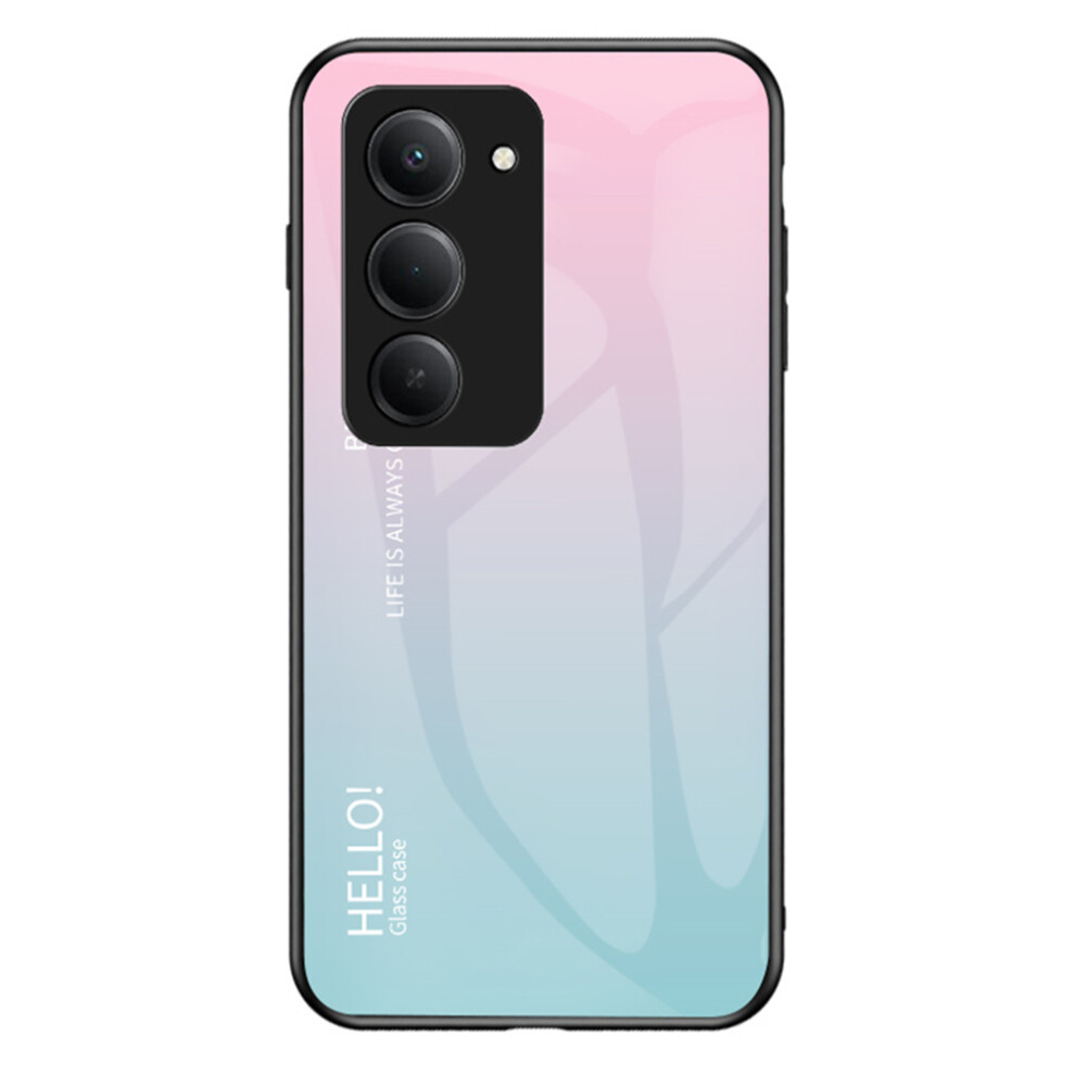 (Gradient Pink Blue) For Xiaomi Redmi 15 5G (Global) (169Mm) Case Anti-Scratch Tempered Glass + Pc + Tpu Phone Cover Blue,Pink 6914297556918