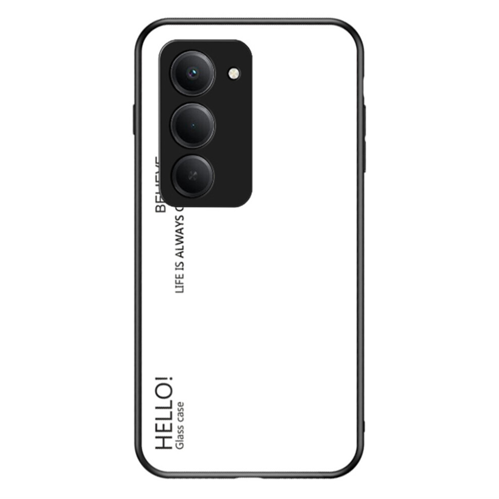 (White) For Xiaomi Redmi 15 5G (Global) (169Mm) Case Anti-Scratch Tempered Glass + Pc + Tpu Phone Cover White 6914294619876