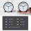 Luminous alarm clock silent pendulum desk clock black 6